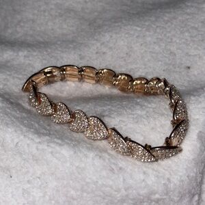 Diamond Heart Stretch Bracelet